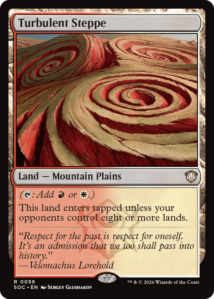 Turbulent Steppe [Secrets of Strixhaven Commander] MTG Single Magic: The Gathering  | Multizone: Comics And Games
