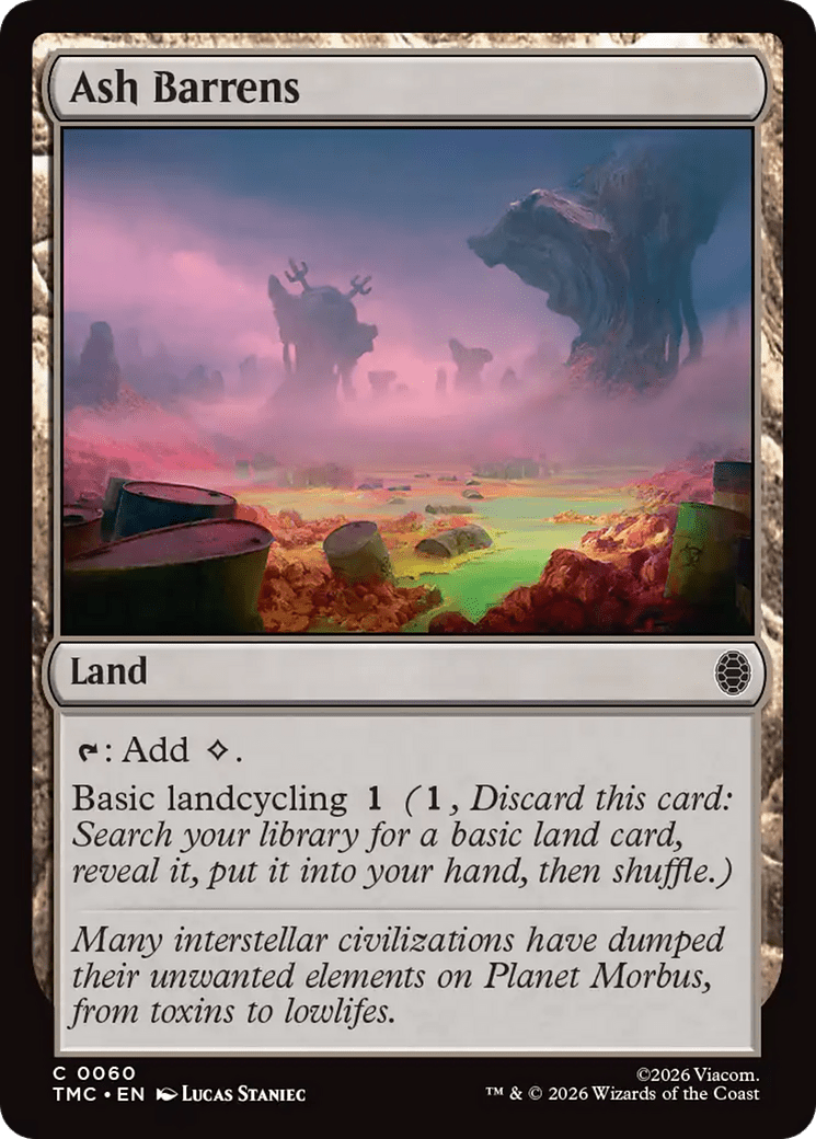 Ash Barrens [Teenage Mutant Ninja Turtles Commander] MTG Single Magic: The Gathering  | Multizone: Comics And Games