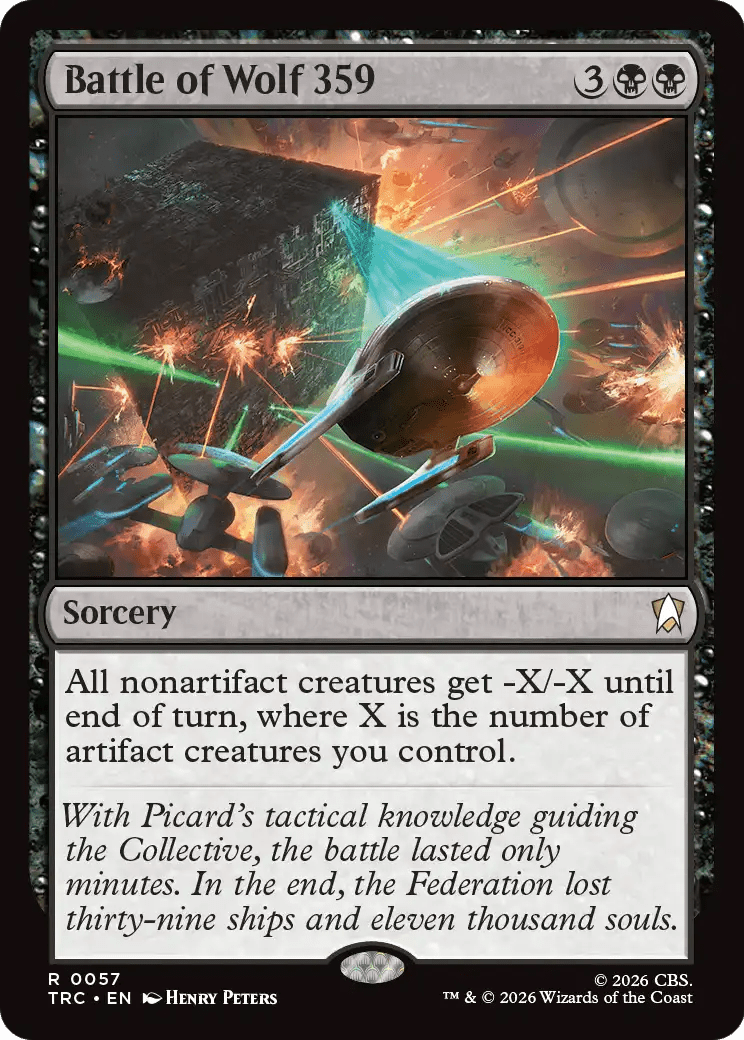 Battle of Wolf 359 (Surge Foil) [Star Trek Commander] MTG Single Magic: The Gathering  | Multizone: Comics And Games