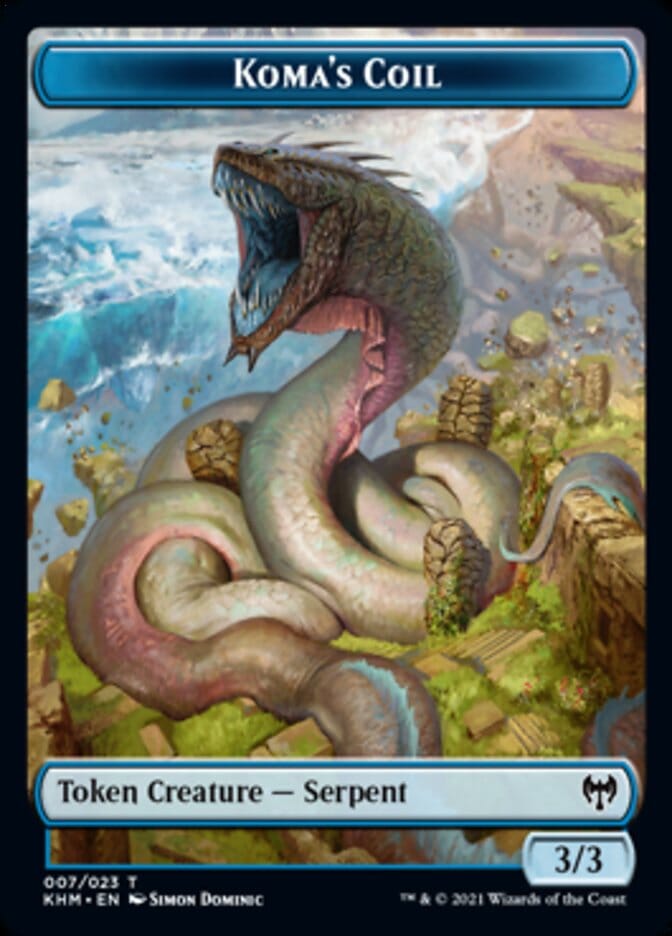 Koma's Coil Token [Kaldheim Tokens] MTG Single Magic: The Gathering  | Multizone: Comics And Games