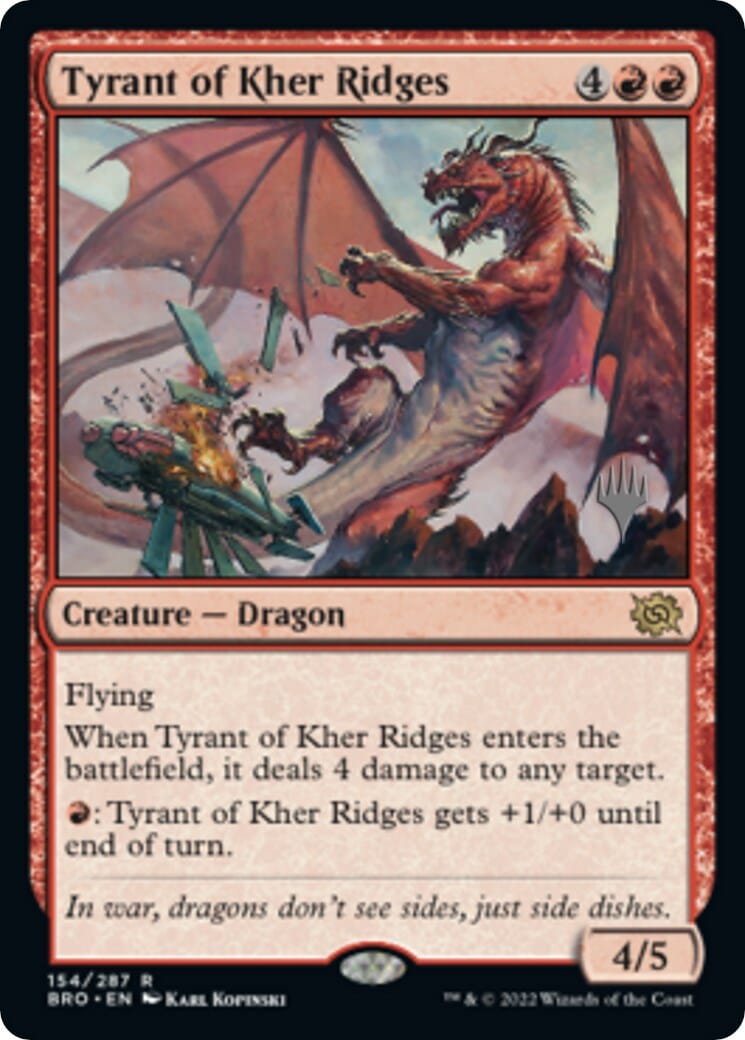 Tyrant of Kher Ridges (Promo Pack) [The Brothers' War Promos] MTG Single Magic: The Gathering  | Multizone: Comics And Games