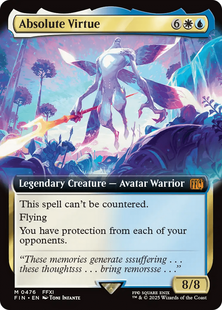 Absolute Virtue (Extended Art) [FINAL FANTASY] MTG Single Magic: The Gathering  | Multizone: Comics And Games