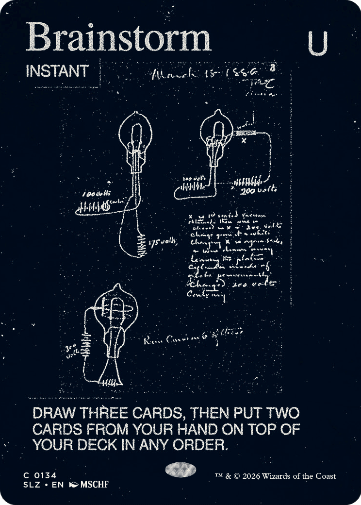 Brainstorm (0134) [Secret Lair x MSCHF: The Zeta Set] MTG Single Magic: The Gathering  | Multizone: Comics And Games