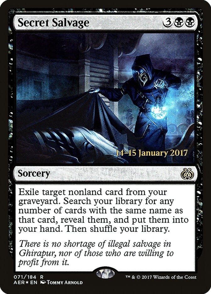 Secret Salvage [Aether Revolt Prerelease Promos] MTG Single Magic: The Gathering  | Multizone: Comics And Games