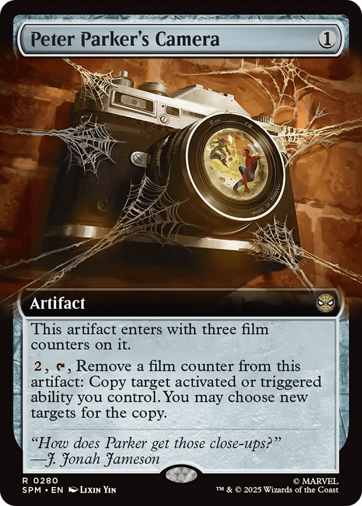 Peter Parker's Camera (Extended Art) [Marvel's Spider-Man] MTG Single Magic: The Gathering  | Multizone: Comics And Games