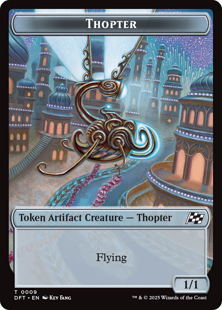 Golem (0015) // Thopter (0009) Double-Sided Token [Aetherdrift Tokens] MTG Single Magic: The Gathering  | Multizone: Comics And Games