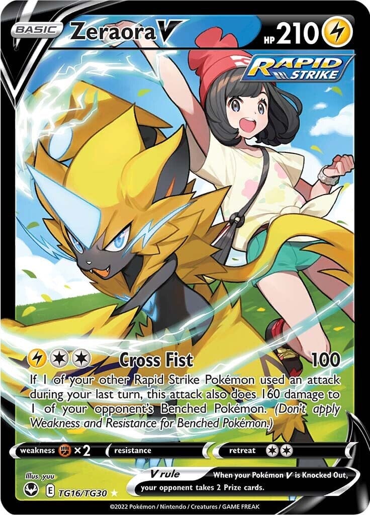 Zeraora V (TG16/TG30) [Sword & Shield: Silver Tempest] Pokemon Single Pokémon  | Multizone: Comics And Games