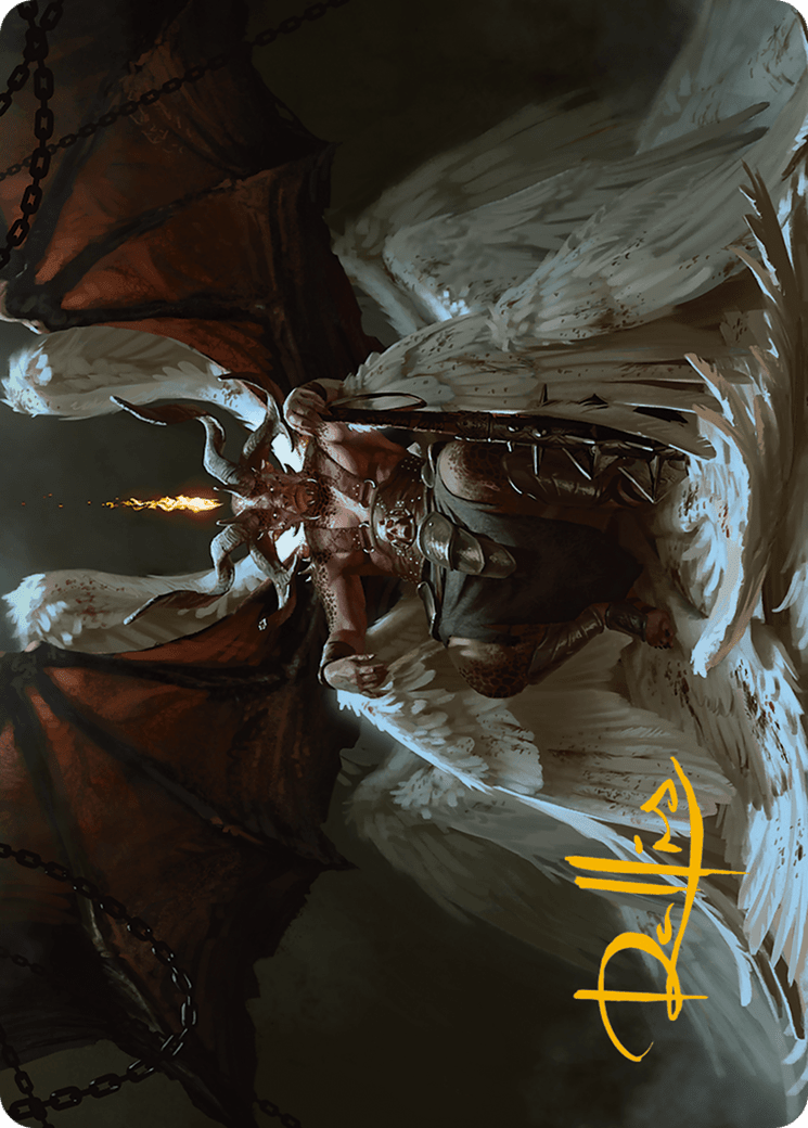 Shilgengar, Sire of Famine Art Card (Gold-Stamped Signature) [Modern Horizons 3 Art Series] MTG Single Magic: The Gathering  | Multizone: Comics And Games