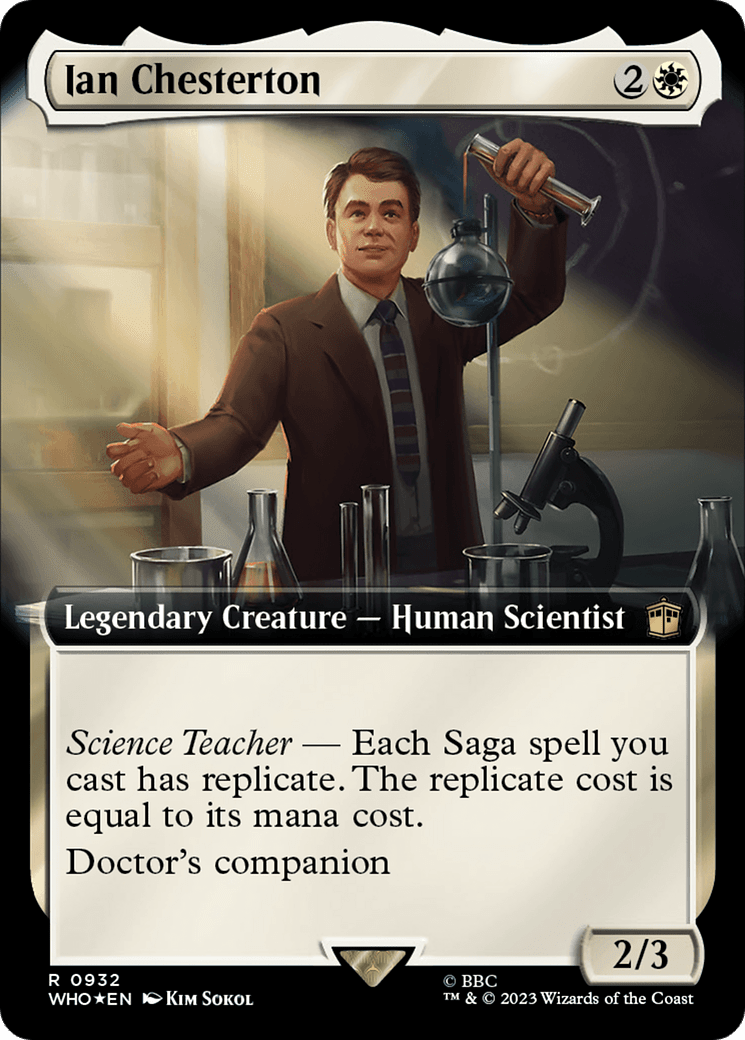 Ian Chesterton (Extended Art) (Surge Foil) [Doctor Who] MTG Single Magic: The Gathering  | Multizone: Comics And Games