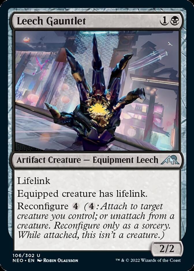 Leech Gauntlet [Kamigawa: Neon Dynasty] MTG Single Magic: The Gathering  | Multizone: Comics And Games