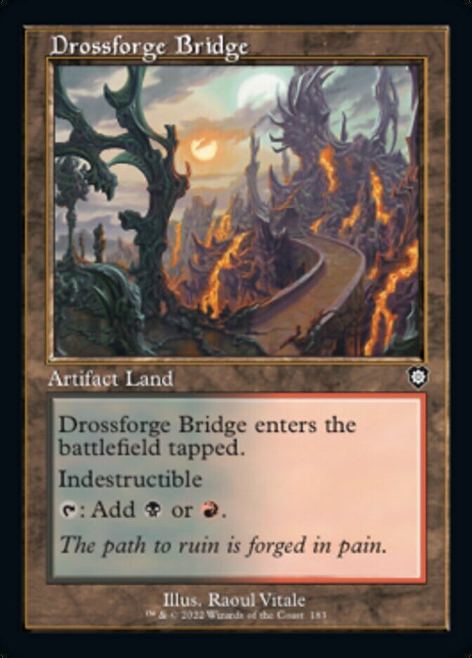 Drossforge Bridge (Retro) [The Brothers' War Commander] MTG Single Magic: The Gathering  | Multizone: Comics And Games