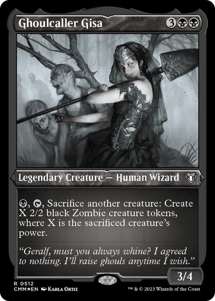 Ghoulcaller Gisa (Foil Etched) [Commander Masters] MTG Single Magic: The Gathering  | Multizone: Comics And Games