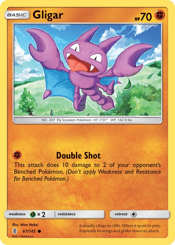 Gligar (67/145) [Sun & Moon: Guardians Rising] Pokemon Single Pokémon  | Multizone: Comics And Games