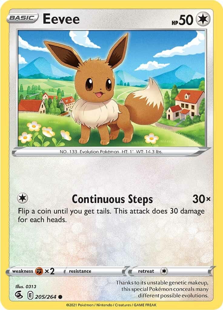 Eevee (205/264) [Sword & Shield: Fusion Strike] Pokemon Single Pokémon  | Multizone: Comics And Games