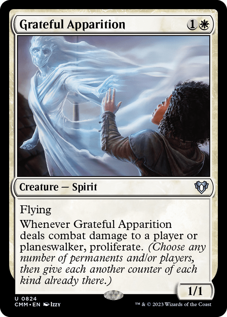 Grateful Apparition [Commander Masters] MTG Single Magic: The Gathering  | Multizone: Comics And Games