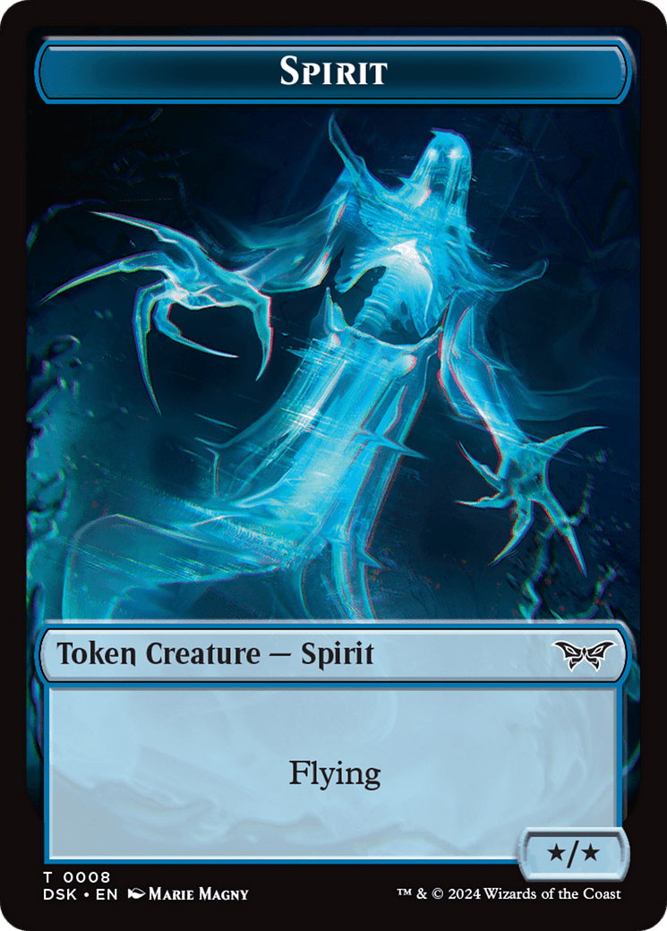 Spirit (0008) // Gremlin Double-Sided Token [Duskmourn: House of Horror Tokens] MTG Single Magic: The Gathering  | Multizone: Comics And Games