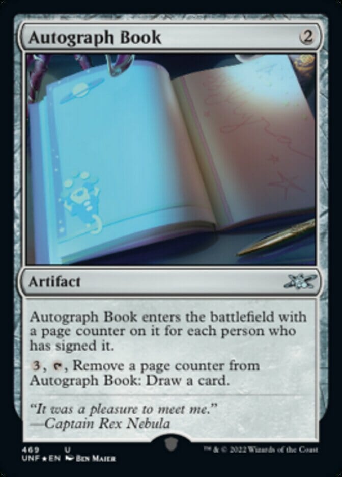 Autograph Book (Galaxy Foil) [Unfinity] MTG Single Magic: The Gathering  | Multizone: Comics And Games