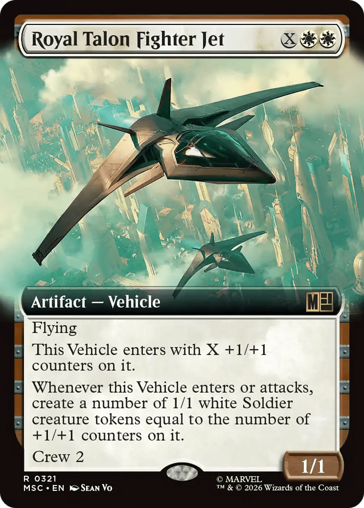 Royal Talon Fighter Jet (Extended Art) [Marvel Super Heroes Commander] MTG Single Magic: The Gathering  | Multizone: Comics And Games