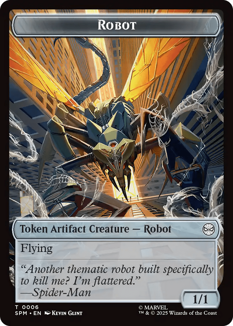 Food // Robot Double-Sided Token [Marvel's Spider-Man Tokens] MTG Single Magic: The Gathering  | Multizone: Comics And Games