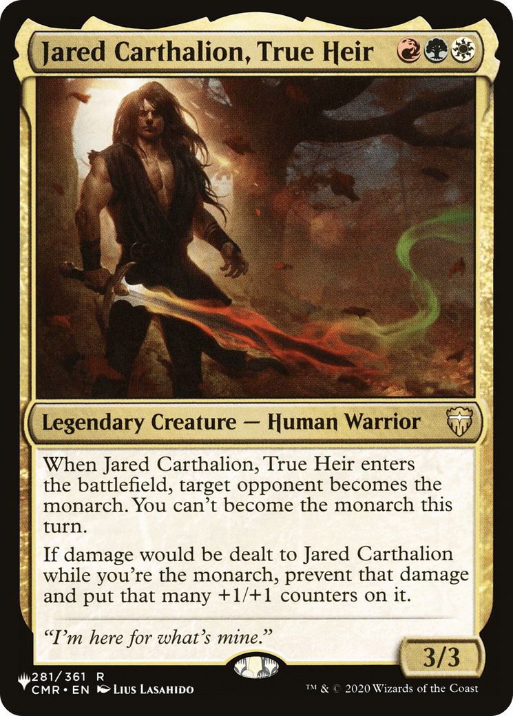 Jared Carthalion, True Heir [The List] MTG Single Magic: The Gathering  | Multizone: Comics And Games
