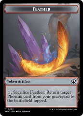Feather // Servo Double-Sided Token [March of the Machine Commander Tokens] MTG Single Magic: The Gathering  | Multizone: Comics And Games