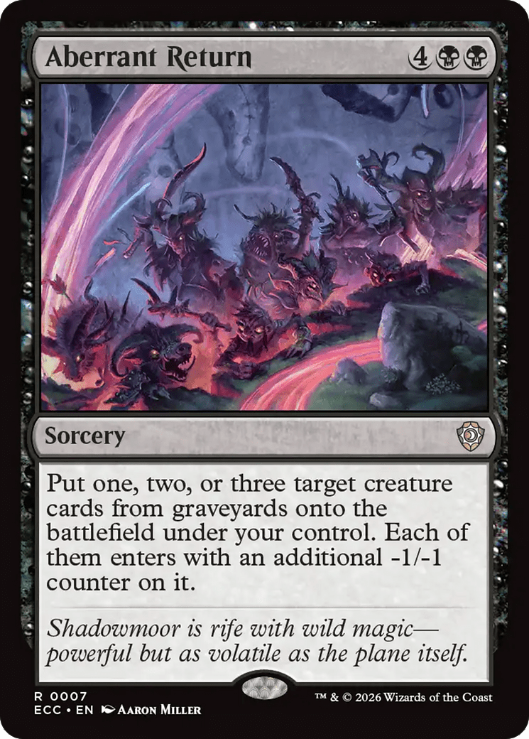 Aberrant Return [Lorwyn Eclipsed Commander] MTG Single Magic: The Gathering  | Multizone: Comics And Games