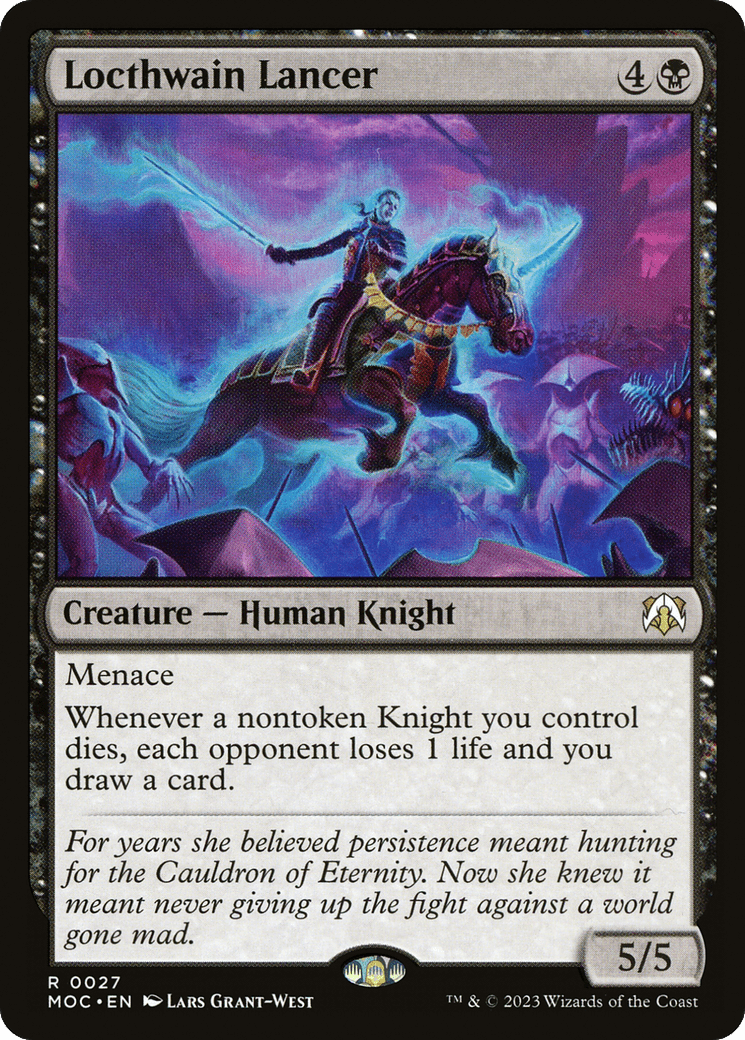 Locthwain Lancer [March of the Machine Commander] MTG Single Magic: The Gathering  | Multizone: Comics And Games