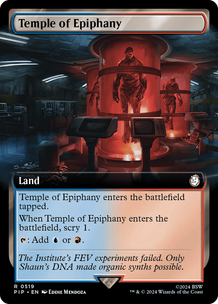Temple of Epiphany (Extended Art) [Fallout] MTG Single Magic: The Gathering  | Multizone: Comics And Games