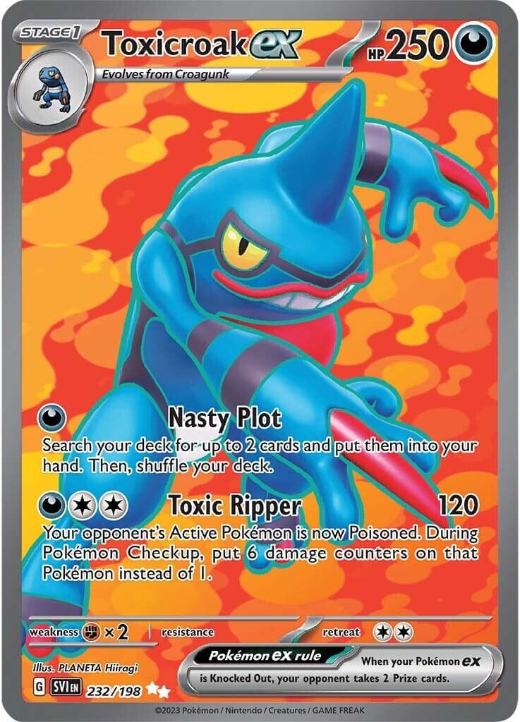 Toxicroak ex (232/198) [Scarlet & Violet: Base Set] Pokemon Single Pokémon  | Multizone: Comics And Games
