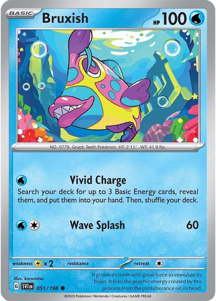 Bruxish (051/198) [Scarlet & Violet: Base Set] Pokemon Single Pokémon  | Multizone: Comics And Games
