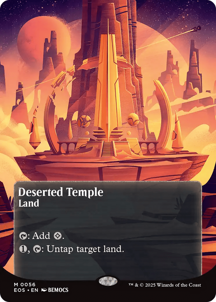Deserted Temple (0056) (Borderless) [Edge of Eternities: Stellar Sights] MTG Single Magic: The Gathering  | Multizone: Comics And Games