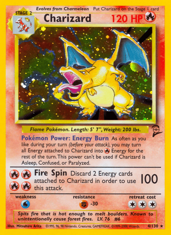 Charizard (4/130) [Base Set 2] Pokemon Single Pokémon  | Multizone: Comics And Games