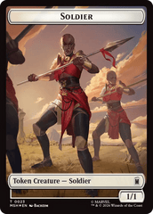 Goat // Soldier Double-Sided Token (Surge Foil) [Marvel Super Heroes Commander Tokens] MTG Single Magic: The Gathering  | Multizone: Comics And Games