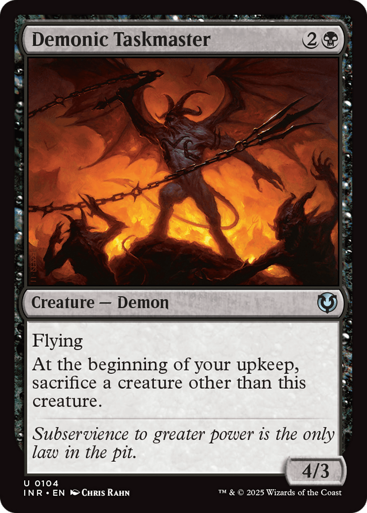 Demonic Taskmaster [Innistrad Remastered] MTG Single Magic: The Gathering  | Multizone: Comics And Games