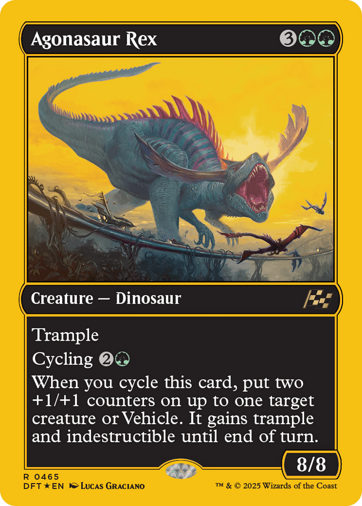 Agonasaur Rex (First-Place Foil) [Aetherdrift] MTG Single Magic: The Gathering  | Multizone: Comics And Games