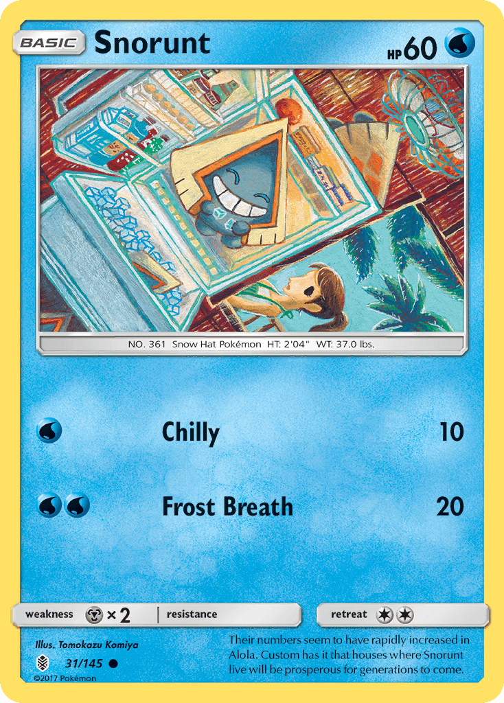 Snorunt (31/145) [Sun & Moon: Guardians Rising] Pokemon Single Pokémon  | Multizone: Comics And Games