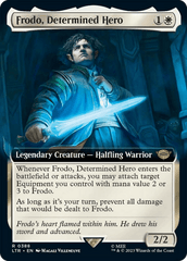 Frodo, Determined Hero (Extended Art) [The Lord of the Rings: Tales of Middle-Earth] MTG Single Magic: The Gathering  | Multizone: Comics And Games