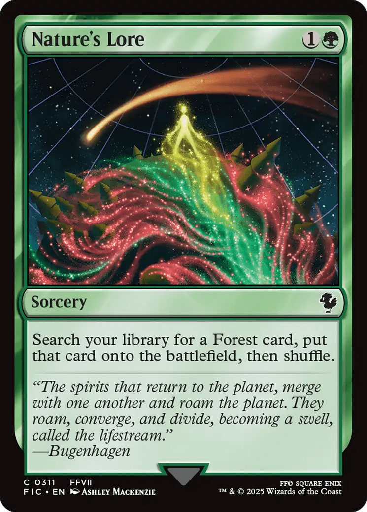 Nature's Lore [FINAL FANTASY Commander] MTG Single Magic: The Gathering  | Multizone: Comics And Games