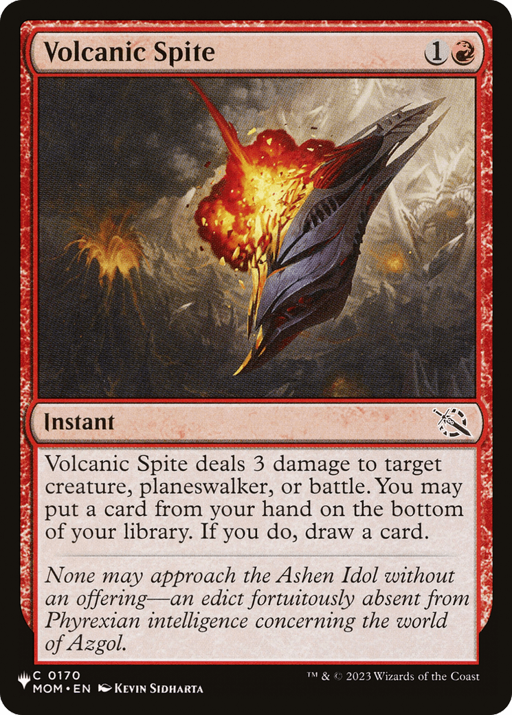 Volcanic Spite [The List] MTG Single Magic: The Gathering  | Multizone: Comics And Games