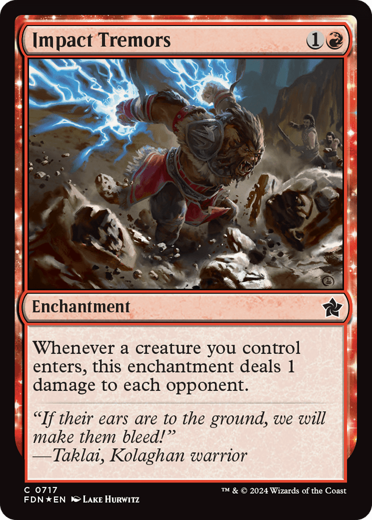 Impact Tremors [Foundations] MTG Single Magic: The Gathering  | Multizone: Comics And Games