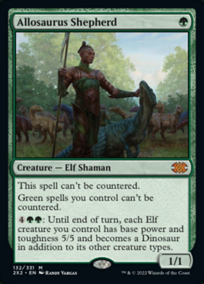 Allosaurus Shepherd [Double Masters 2022] MTG Single Magic: The Gathering  | Multizone: Comics And Games