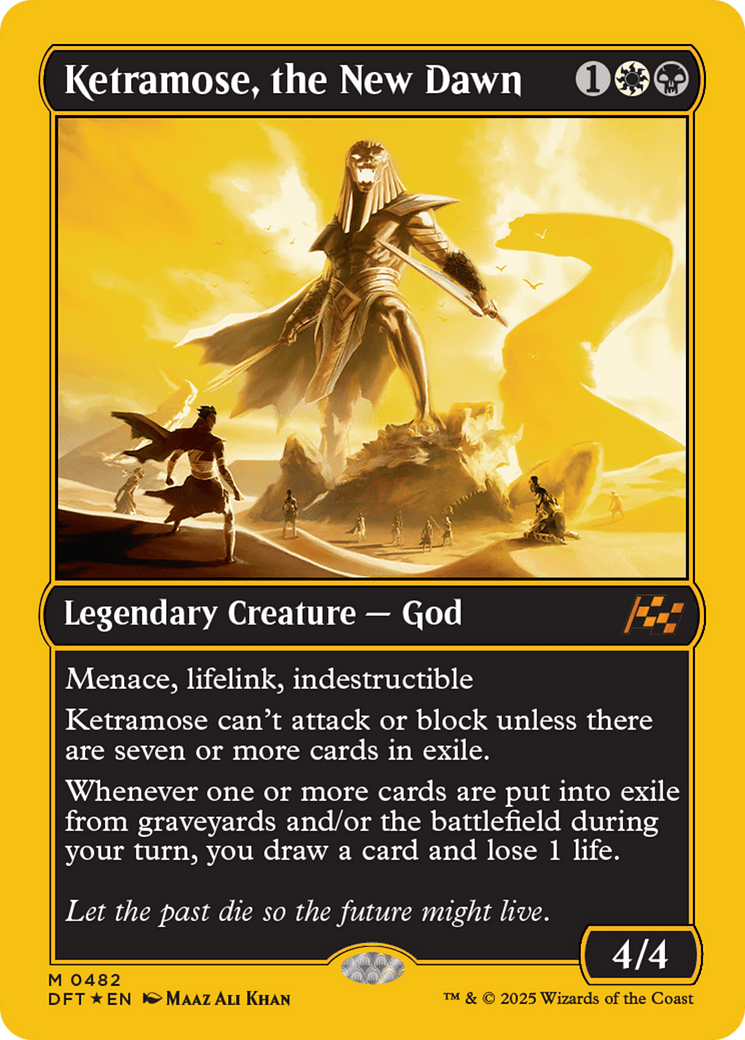 Ketramose, the New Dawn (First-Place Foil) [Aetherdrift] MTG Single Magic: The Gathering  | Multizone: Comics And Games