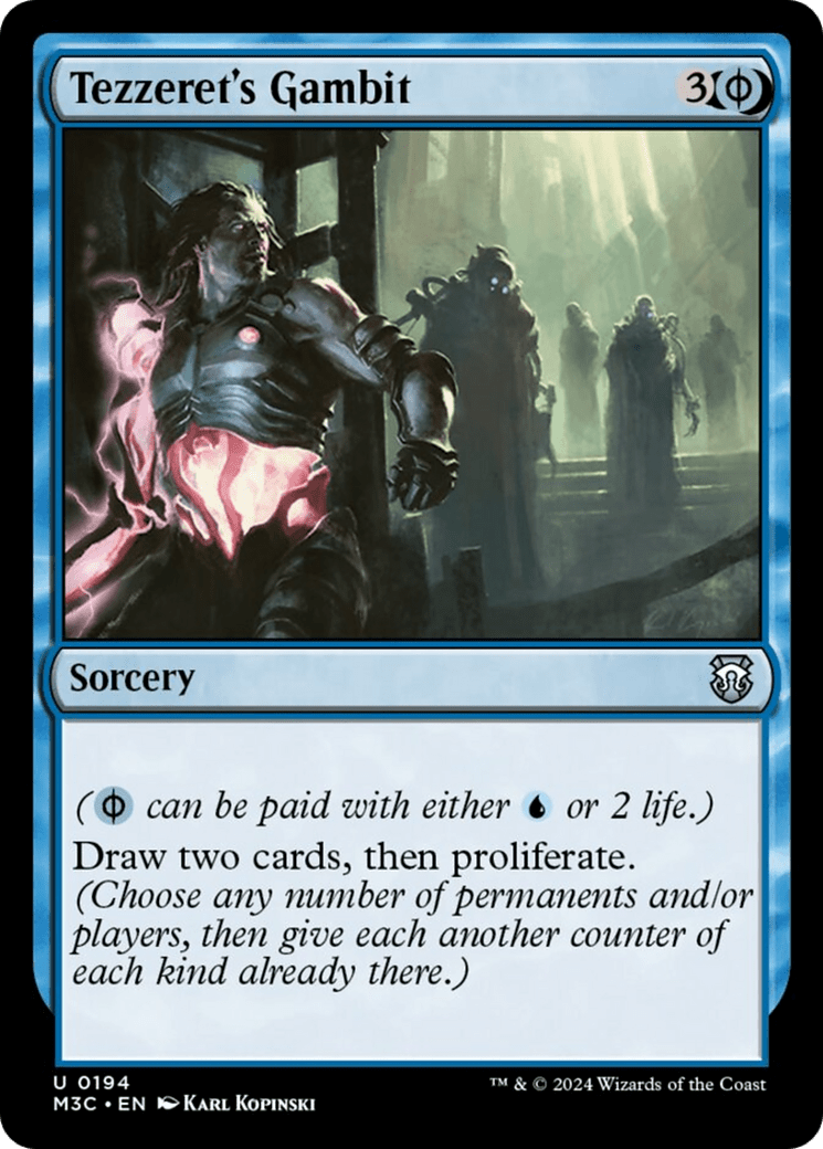 Tezzeret's Gambit (Ripple Foil) [Modern Horizons 3 Commander] MTG Single Magic: The Gathering  | Multizone: Comics And Games