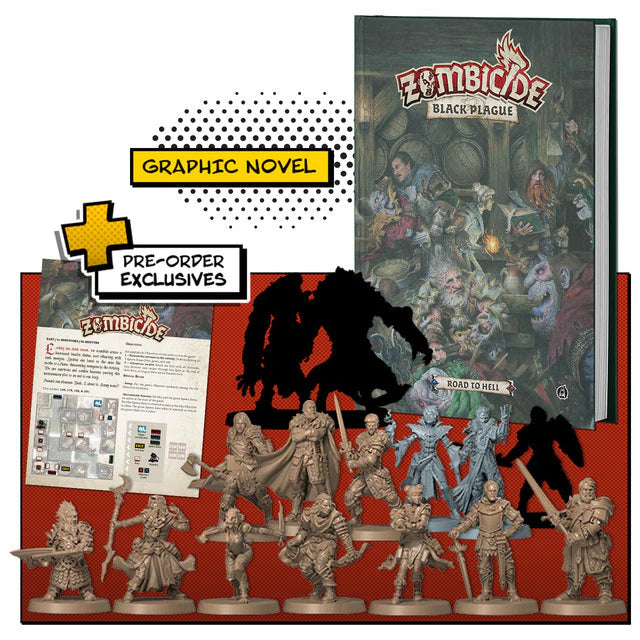 Zombicide Black Plague CMON Comic book expansion Vol. 2 ( Graphic novel + expansion ) | Multizone: Comics And Games