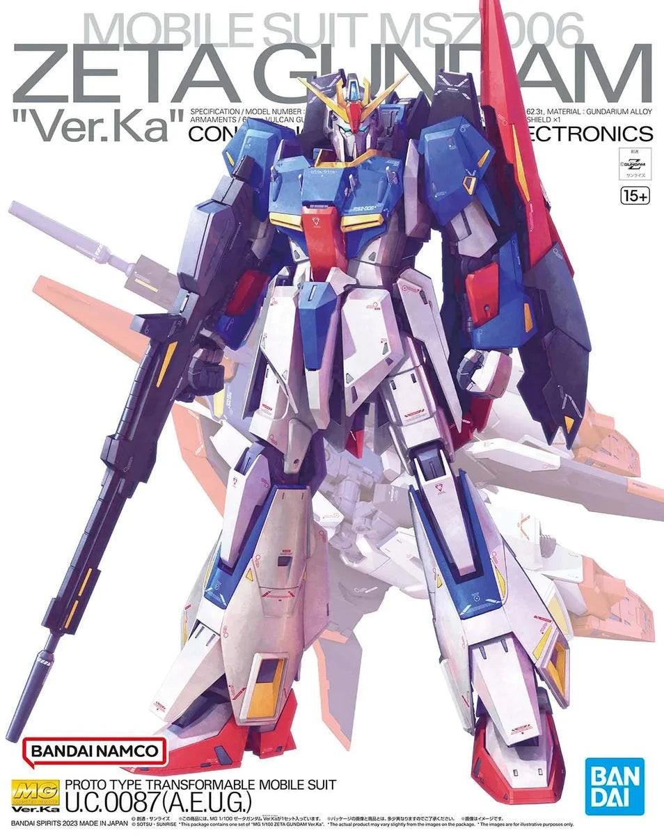 MG 1/100 ZETA GUNDAM Ver.Ka gunpla Bandai  | Multizone: Comics And Games