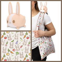 Teeturtle reversible plush bag Accessories|Accessoires Multizone: Comics And Games Bunny veggies  | Multizone: Comics And Games