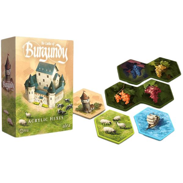 The castles of burgundy Acrylic Hexes boardgame Multizone  | Multizone: Comics And Games