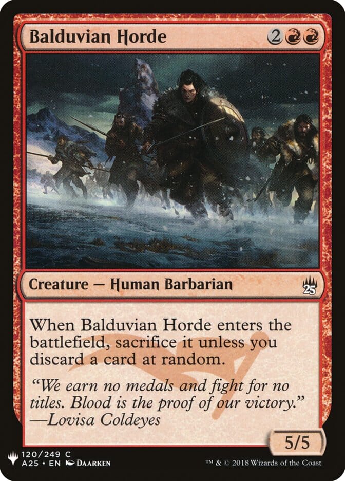 Balduvian Horde [Mystery Booster] MTG Single Magic: The Gathering  | Multizone: Comics And Games