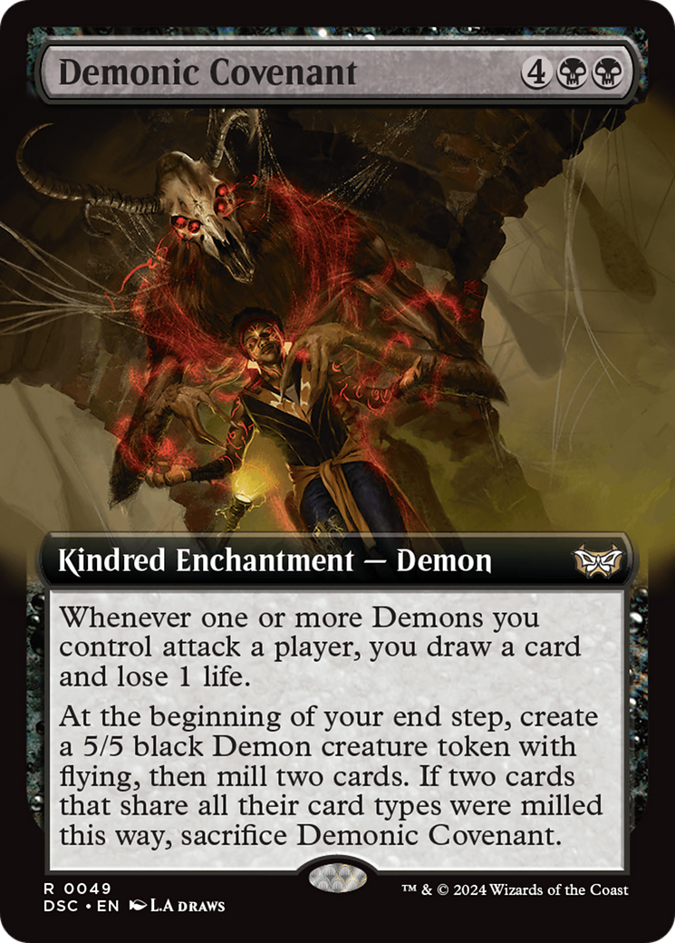 Demonic Covenant (Extended Art) [Duskmourn: House of Horror Commander] | Multizone: Comics And Games