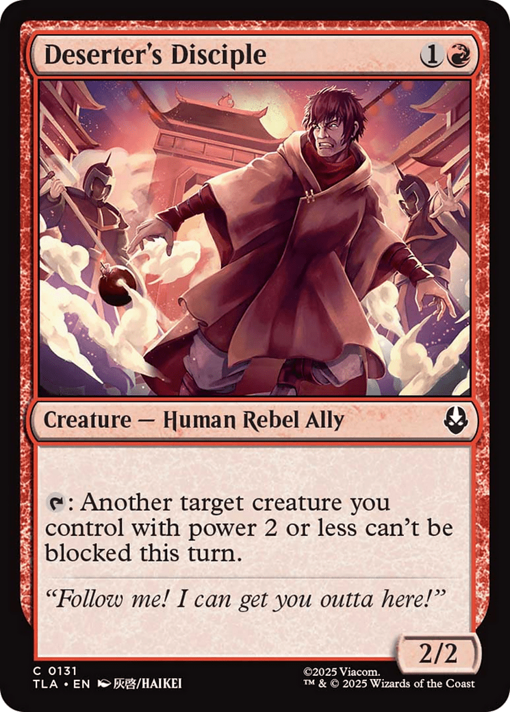 Deserter's Disciple [Avatar: The Last Airbender] MTG Single Magic: The Gathering  | Multizone: Comics And Games